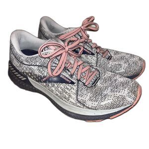 Brooks Running Shoes Adrenaline GTS 21 Grey Pink Comfort Athletic women's 10